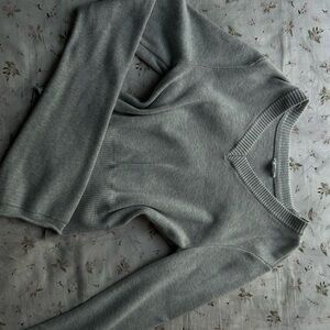 Garage Gray Long Sleeve Top